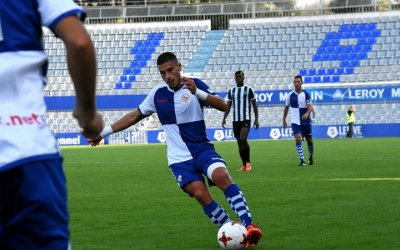 Dani Gómez en el duel de la primera volta contra el Peralada | Crsipulo D.